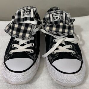 Converse Black and White Checkered Sneakers size 9